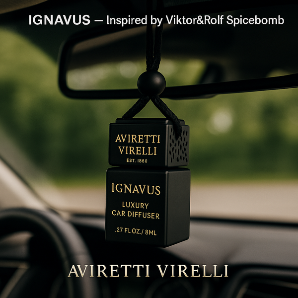 IGNAVUS — Woody Spicy Luxury Car Diffuser (8 mL) – Aviretti Virelli