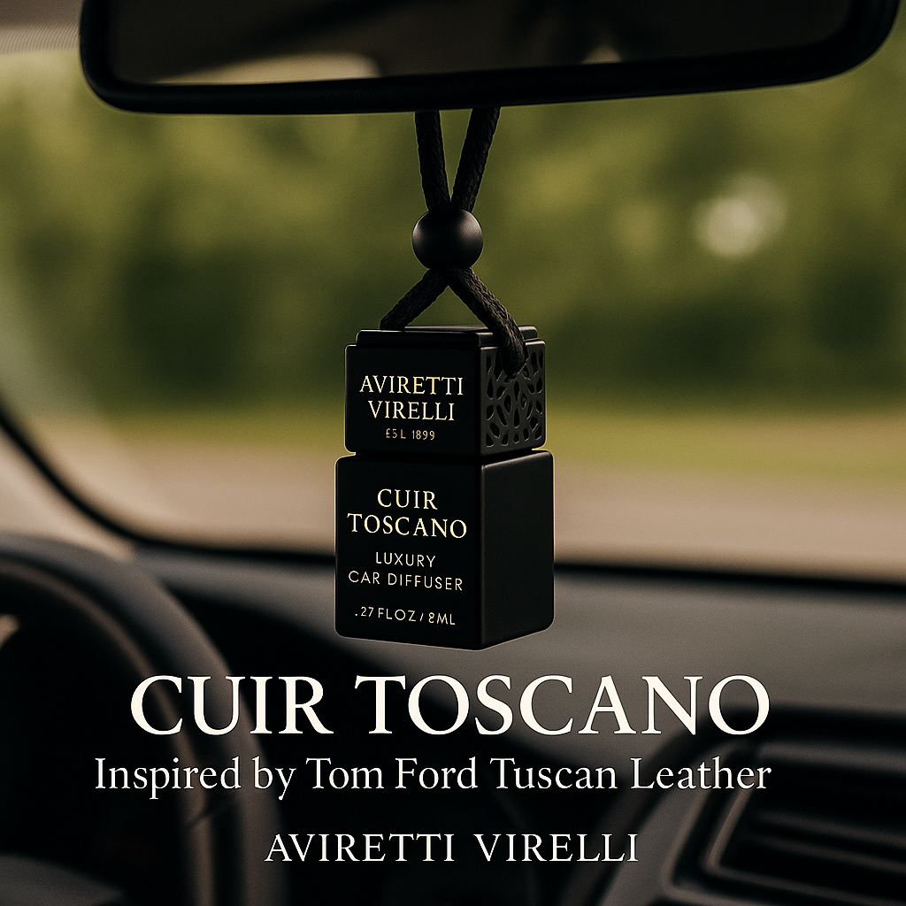 CUIR TOSCANO Luxury Car Diffuser 8mL | AVIRETTI VIRELLI
